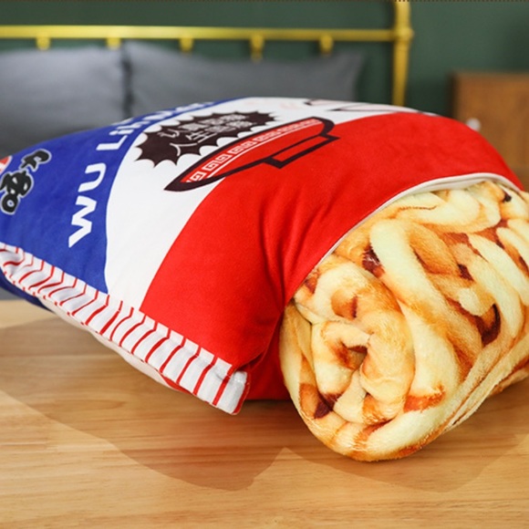 Instant Noodles Plush Pillow Blanket Noodles - Picture 7 of 7